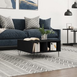 Sonata H Кафе маса, черна, 60x60x30 см, инженерно дърво - Măsuțe de living