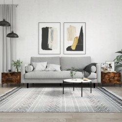 Sonata H Кафе маси, 2 бр, опушен дъб, 50x50x40 см, инженерно дърво - Măsuțe de living