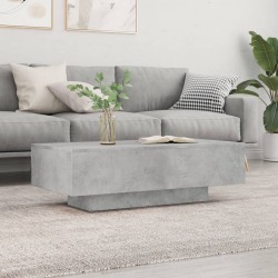 Sonata H Кафе маса, бетонно сива, 100x49,5x31 см, инженерно дърво - Mese