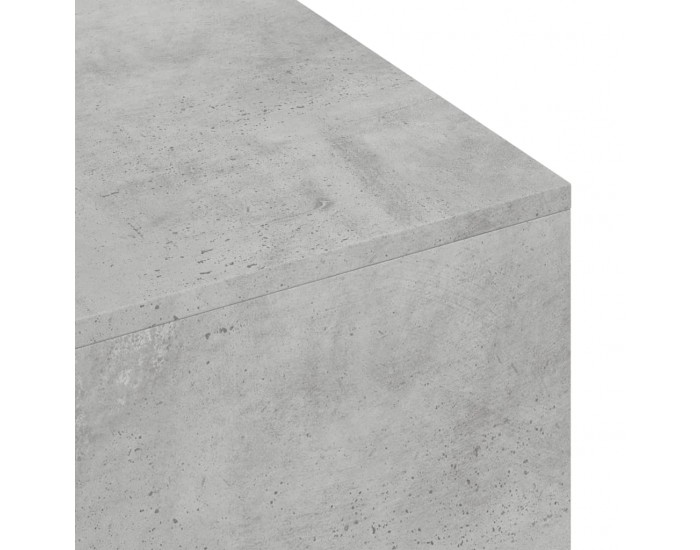 Sonata H Кафе маса, бетонно сива, 100x49,5x31 см, инженерно дърво
