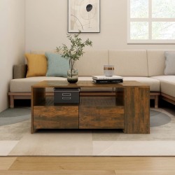 Sonata H Кафе маса, опушен дъб, 102x55x42 см, инженерно дърво - Măsuțe de living