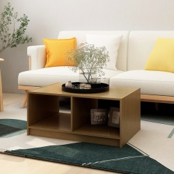 Sonata H Маса за кафе, меденокафява, 75x50x33,5 см, борово дърво масив - Măsuțe de living