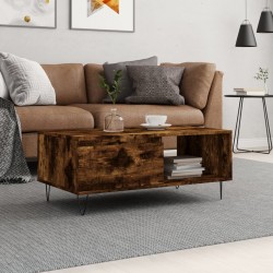 Sonata H Кафе маса, опушен дъб, 90x50x36,5 см, инженерно дърво - Măsuțe de living