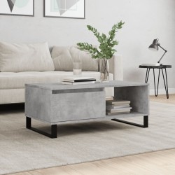 Sonata H Маса за кафе, бетонно сива, 90x50x36,5 см, инженерно дърво - Măsuțe de living
