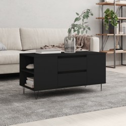 Sonata H Кафе маса, черна, 102x44,5x50 см, инженерно дърво - Măsuțe de living