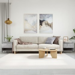 Sonata H Странични маси, 2 бр, бетонно сиво, 50x46x50 , инженерно дърво - Măsuțe de living