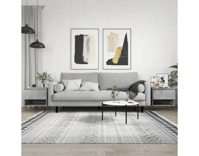Sonata H Маси за кафе, 2 бр, бетонно сиво, 50x46x50, инженерно дърво
