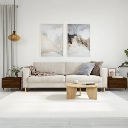 Sonata H Холни маси, 2 бр, Кафяв дъб, 50x46x35 см, инженерно дърво - Măsuțe de living