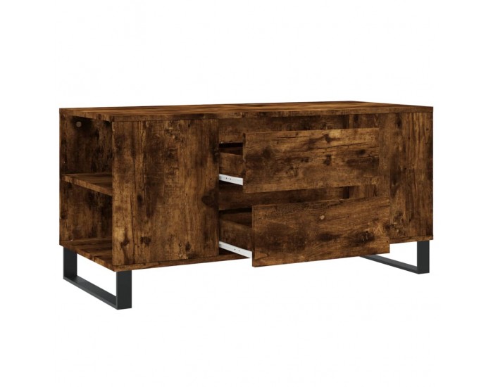 Sonata H Кафе маса, опушен дъб, 102x44,5x50 см, инженерно дърво