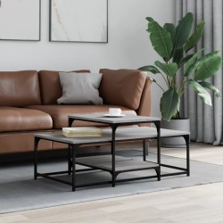 Sonata H Кафе маса, сив сонома, 102x60x45 см, инженерно дърво - Măsuțe de living