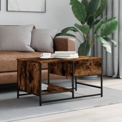 Sonata H Кафе маса, опушен дъб, 85,5x51x45 см, инженерно дърво - Măsuțe de living