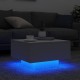 Sonata H Маса за кафе с LED осветление, бяла, 55x55x31 см