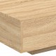 Sonata H Маса за кафе с LED осветление, сонома дъб, 85x55x31 см