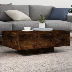 Sonata H Маса за кафе с LED осветление, опушен дъб, 85x55x31 см - Măsuțe de living