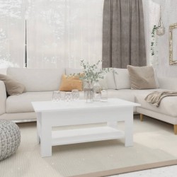 Sonata H Кафе маса, бяла, 102x55x42 см, инженерно дърво - Mese