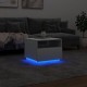 Sonata H Маса за кафе с LED осветление, бяла, 50x49x40 см