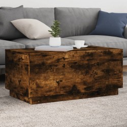 Sonata H Маса за кафе с LED осветление, опушен дъб, 90x50x40 см - Măsuțe de living