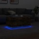 Sonata H Маса за кафе с LED осветление, опушен дъб, 90x50x40 см