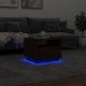 Sonata H Маса за кафе с LED осветление, кафяв дъб, 50x49x40 см