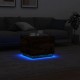 Sonata H Маса за кафе с LED осветление, опушен дъб, 50x50x40 см