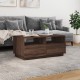 Sonata H Маса за кафе с LED осветление, кафяв дъб, 90x49x40 см