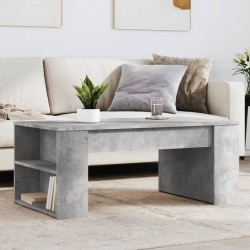 Sonata H Маса за кафе, бетонно сива, 102x55x42 см, инженерно дърво - Măsuțe de living