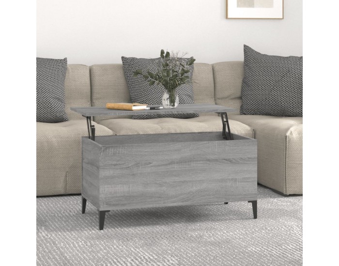 Sonata H Кафе маса, сив сонома, 90x44,5x45 см, инженерно дърво