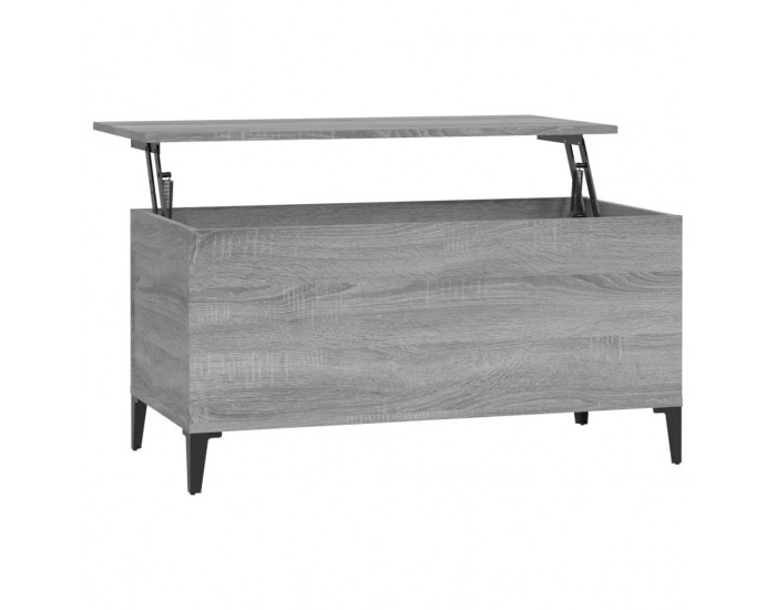 Sonata H Кафе маса, сив сонома, 90x44,5x45 см, инженерно дърво