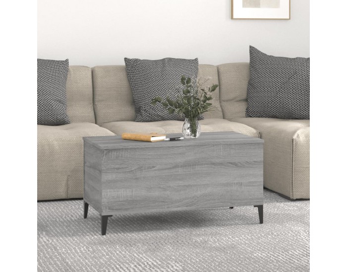 Sonata H Кафе маса, сив сонома, 90x44,5x45 см, инженерно дърво