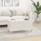 Sonata H Кафе маса, бял гланц, 90x44,5x45 см, инженерно дърво