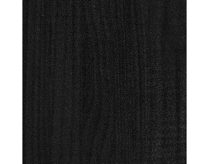 Sonata H Маса за кафе, черна, 110x50x34 см, борово дърво масив