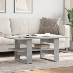 Sonata H Маса за кафе, бетонно сива, 102x55x42 см, инженерно дърво - Măsuțe de living