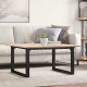 Sonata H Кафе маса О-образна рамка 90x90x45 см бор масив и чугун