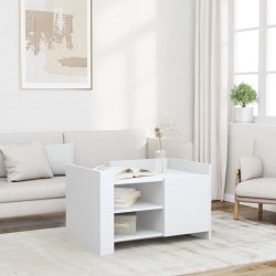 Sonata H Маса за кафе, бяла, 80x50x50 см, инженерно дърво - Măsuțe de living