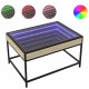 Sonata H Маса за кафе с Infinity LED, сонома дъб, 70x50x41 см