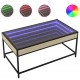 Sonata H Маса за кафе с Infinity LED, сонома дъб, 90x50x41 см