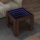 Sonata H Маса за кафе с LED, кафяв дъб, 53x53x45 см, инженерно дърво