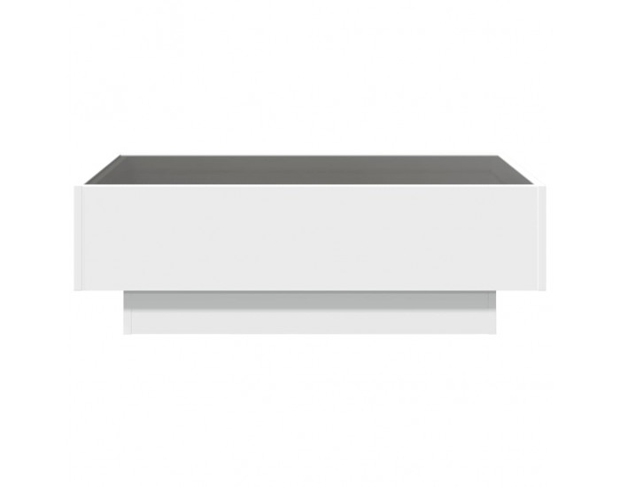 Sonata H Маса за кафе с LED, бяла, 90x50x30 см, инженерно дърво