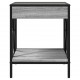Sonata H Маса за кафе с Infinity LED, сив сонома, 40x40x49 см