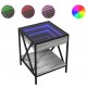 Sonata H Маса за кафе с Infinity LED, сив сонома, 40x40x49 см