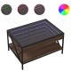 Sonata H Маса за кафе с Infinity LED, кафяв дъб, 70x50x38 см