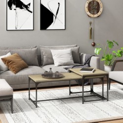 Sonata H Кафе маси, 2 бр, дъб сонома, инженерно дърво - Măsuțe de living