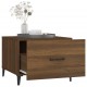 Sonata H Кафе маси с метални крака 2 бр кафяв дъб 50x50x40 см