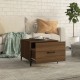 Sonata H Кафе маси с метални крака 2 бр кафяв дъб 50x50x40 см