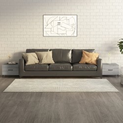 Sonata H Кафе маси с метални крака 2 бр сив сонома 50x50x40 см - Măsuțe de living