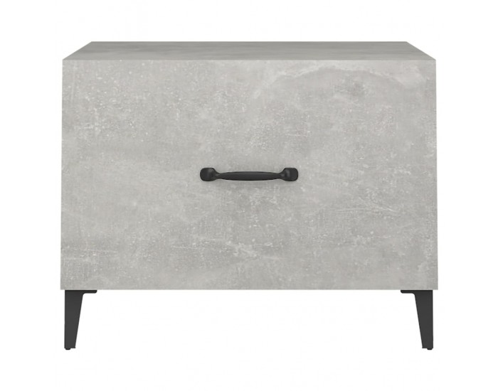 Sonata H Маса за кафе с метални крака 2 бр Бетонно сиво 50x50x40 см