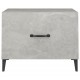 Sonata H Маса за кафе с метални крака 2 бр Бетонно сиво 50x50x40 см