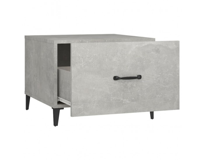 Sonata H Маса за кафе с метални крака 2 бр Бетонно сиво 50x50x40 см