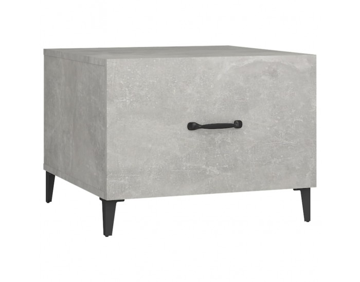 Sonata H Маса за кафе с метални крака 2 бр Бетонно сиво 50x50x40 см