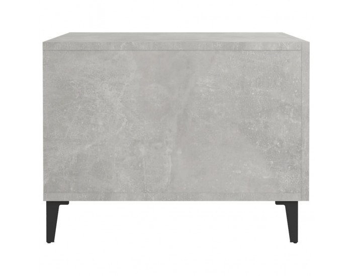 Sonata H Маса за кафе с метални крака 2 бр Бетонно сиво 50x50x40 см